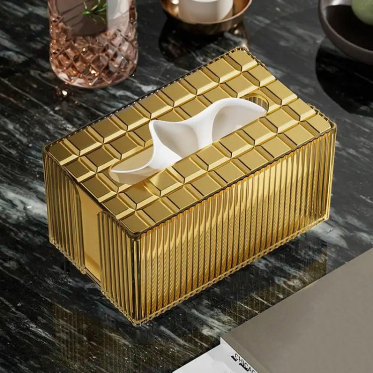 Plastic Luxury Napkin Holder, Rectangular Tissue Storage Organizer, Transparent Napkin Storage Box Plastic Luxury Napkin Holder, Rectangular Tissue Storage Organizer, Transparent Napkin Storage Box
